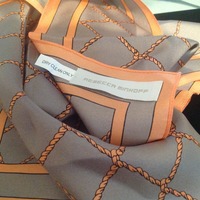 100% Authentic Beautiful 100% Silk Rebecca Minkoff Scarf - Thumbnail 1