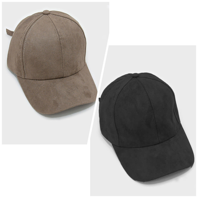 Zee faux suede cap