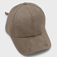 Zee Faux Suede Cap - Thumbnail 1