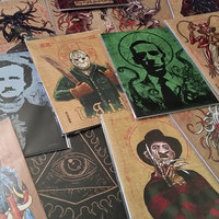 Religious Horror Icon-Jason Voorhees-T.G.I.F.-Friday the 13th-5"x7" Print - Thumbnail 1