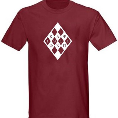Kappa alpha psi 1911 phi nu pi argyle krimson cotton or dri-fit shirt - Thumbnail 3