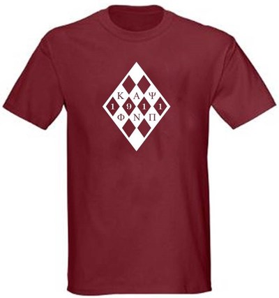 Kappa Alpha Psi 1911 Phi Nu Pi Argyle Krimson Cotton or DRI-FIT Shirt