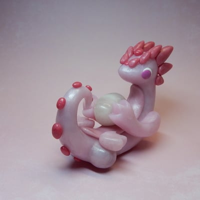 Pink stone dragon
