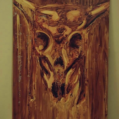 Original skull painting