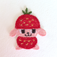 Strawberry Iron-on Patch - Thumbnail 1