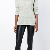 T Alexander Wang Linen Long Sleeve Small Shirt - Thumbnail 1