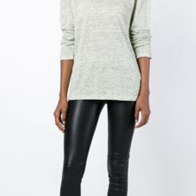 T alexander wang linen long sleeve small shirt