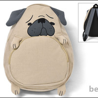 Harajuku animal pug dog backpack school bag - Thumbnail 7