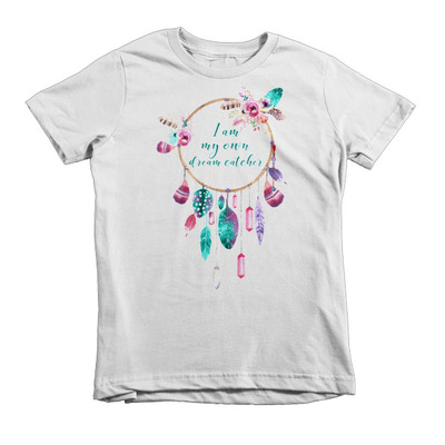 Kid's Ages 2- 6 "I am my own dream catcher" Organic Short Sleeve T-Shirt