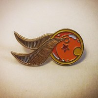 Golden Dragon Ball Snitch Pin - Thumbnail 2