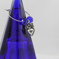 Jeweled Hearts Stemware Charms  - Thumbnail 1