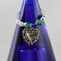 Jeweled Hearts Stemware Charms  - Thumbnail 2