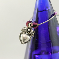 Jeweled Hearts Stemware Charms  - Thumbnail 3