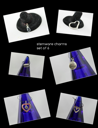 Stemware Charms (Believe in Hearts)