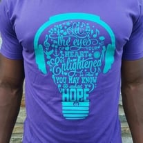 Be Enlightened tee (purple)
