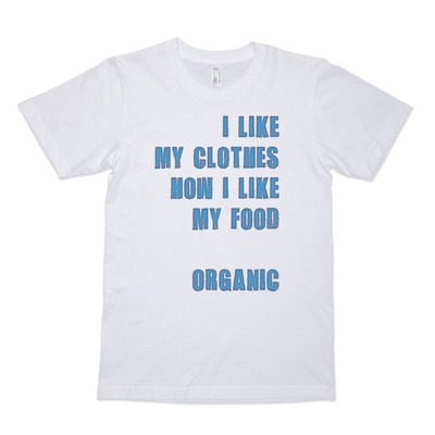 Men's "like my clothes" organic short sleeve t-shirt