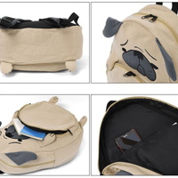 Harajuku Animal Pug Dog Backpack School Bag - Thumbnail 3