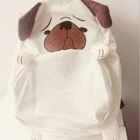 Harajuku Animal Pug Dog Backpack School Bag - Thumbnail 4