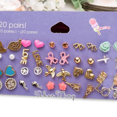 20 pairs (sensitive solutions) earrings