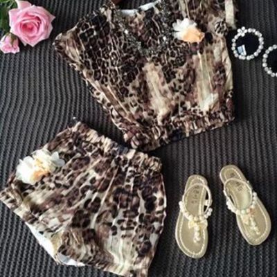 Leopard short set