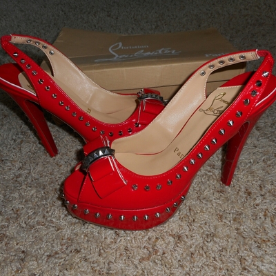 Red "red bottom" heels (not authentic)