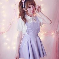 Kawaii Cat Embroidery Dress - Thumbnail 1