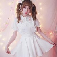 Kawaii Cat Embroidery Dress - Thumbnail 2