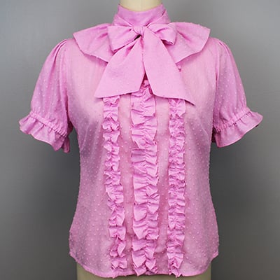 Bow collar blouse