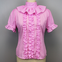 Bow Collar Blouse - Thumbnail 1