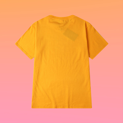 Unisex let's be friends t shirt in yellow