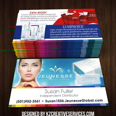 Jeunesse business cards style 1
