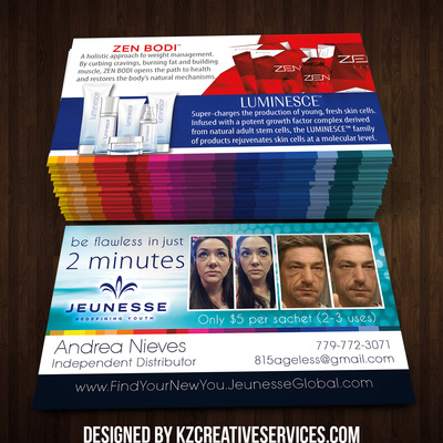 Jeunesse business cards style 3