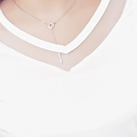 XL-4XL White/Black Gauze Collar Tee SP166908 - Thumbnail 3