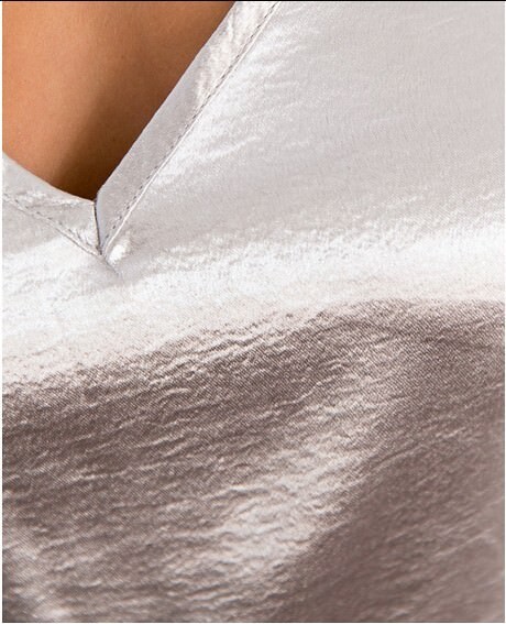 Silver Silk Satin Elegant Dress Slip Dress