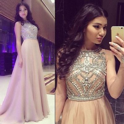 Champagne prom dress, charming prom dress, long prom dress, formal prom dress, 2016 prom dress, evening dress, bd1325 - Thumbnail 5