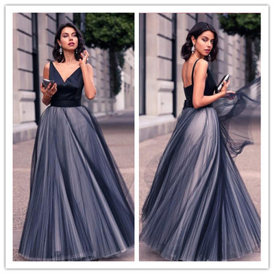 Black prom dress, long prom dress, formal prom dress, a line prom dress, prom gown, bd1331 - Thumbnail 4