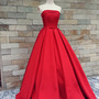 red Prom Dress, long Prom Dress, A line Prom Dress, 2016 Prom Dress, party dress, BD1334-1
