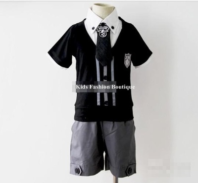 Boys 3-pieces black/grey outfit