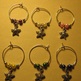 Star Wine Glass Charm Set - Thumbnail 2