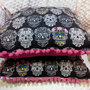 Fun Sugar Skull Pink Candy Decorative Pillow-1