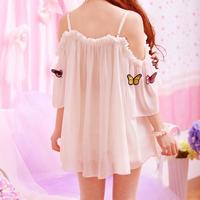 Butterfly Chiffon Blouse - Thumbnail 2