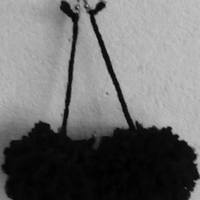  Small Puffball Earrings  - Thumbnail 1