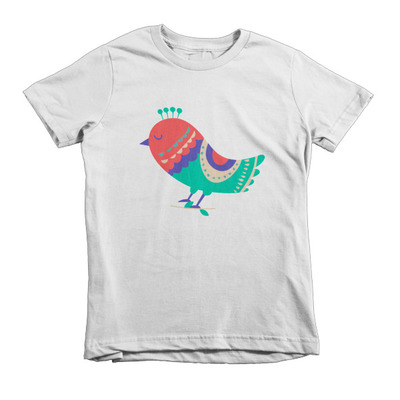 Kid's Ages 8- 12 "Sweet Bird" Organic Short Sleeve T-Shirt