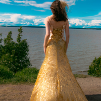 Femme Fatale Floor Length Sequined Skirt - Thumbnail 3