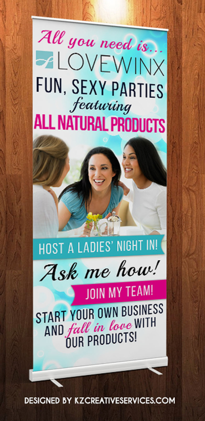 LOVEWINX RETRACTABLE BANNER