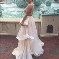 Two Pieces Prom Dress Evening Party Gown pst0863 - Thumbnail 1