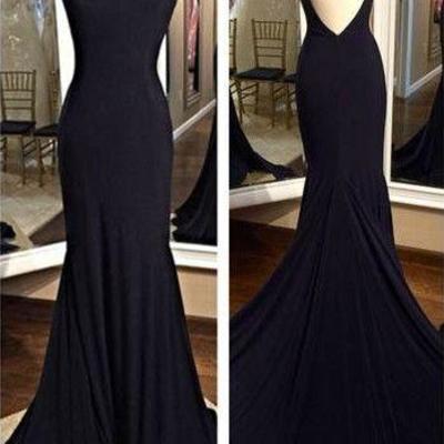 Black prom dress evening party gown pst0897