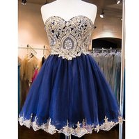 Homecoming Dress Short Prom Party Gown pst0845 - Thumbnail 1