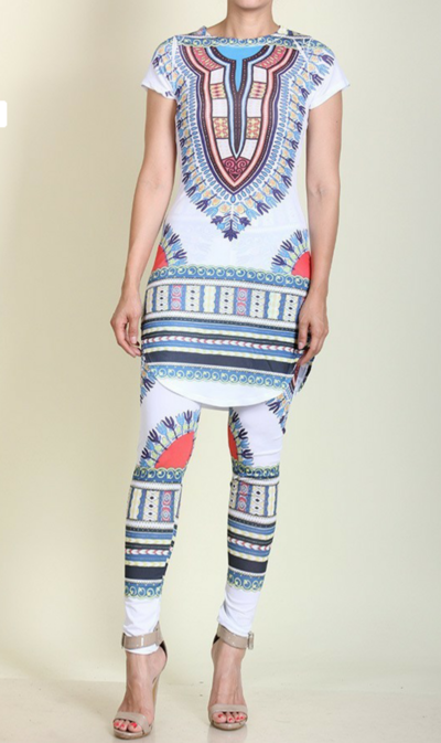 Tribal Set Blue & White