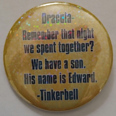 Dracula & tinkerbell's baby boy button
